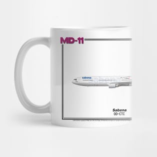 McDonnell Douglas MD-11 - Sabena (Art Print) Mug